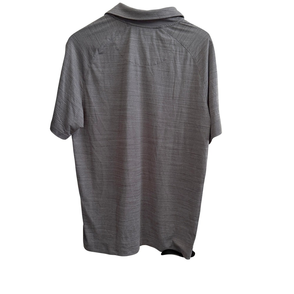 Hurley Mens Polo Golf Shirt Space Dye Performance M Gray Active Travel Sporty - Picture 5 of 6